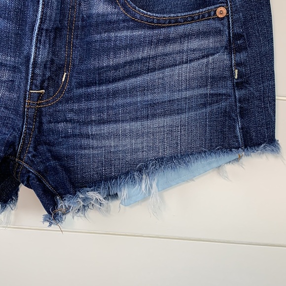 American Eagle Hi-Rise Festival Cutoff Jean Shorts Size 2 - Picture 6 of 8
